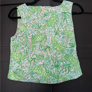 Lilly Pulitzer Green and Pink Crop Top